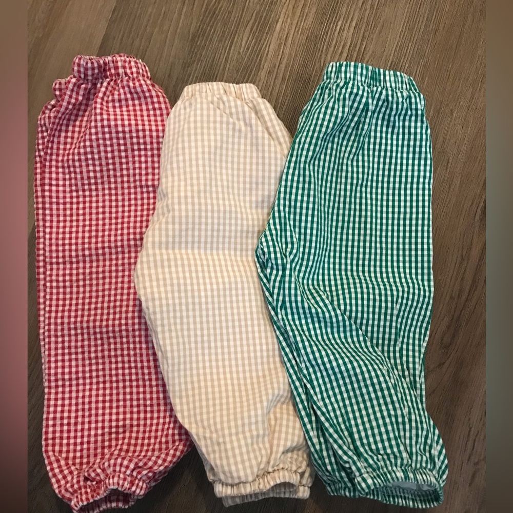 Bundle of Annie Kate, bubble style, fully lined pants. Size 2t.